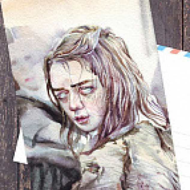 Ansichtkaart, Arya Stark (limited edition). 